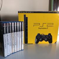 Console PlayStation 2 Sony Completa + 8 giochi