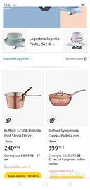 Pentole in rame zincato