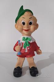 Pinocchio pupazzo in gomma anni '60 made in Italy 