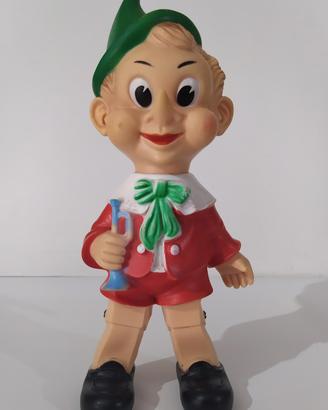 Pinocchio pupazzo in gomma anni '60 made in Italy 