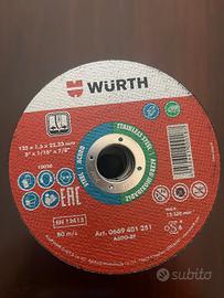 29 dischi Würth per acciaio inox