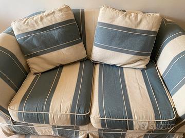 Divano bicolore - artigianale 3 posti