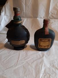 Due bottiglie brandy vecchia Romagna vintage