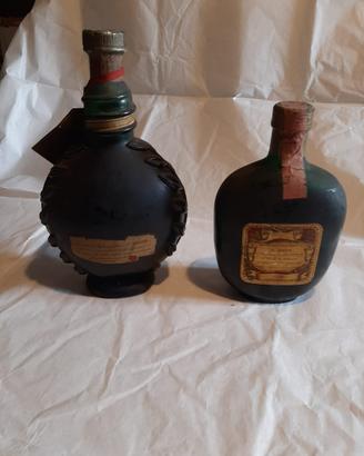 Due bottiglie brandy vecchia Romagna vintage