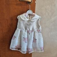 Vestina neonata per battesimo Mini kiss tg. L