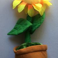 Fiore girasole peluche danzante con pile