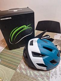 Casco Bici Rockbros Blu/Bianco