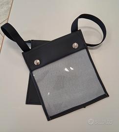 Porta targa di prova simil pelle per auto 