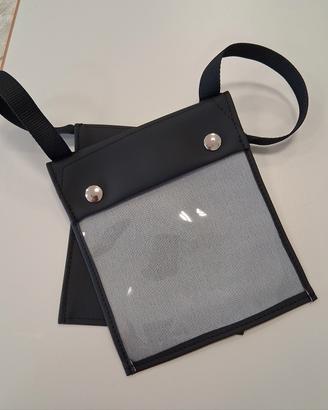 Porta targa di prova simil pelle per auto 