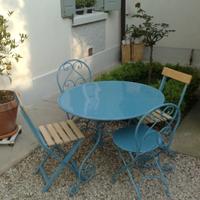 Set vintage tavolo e sedie da giardino