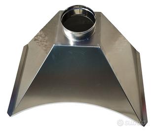 Cappa barbecue acciaio inox cm.80x50 con archetto