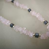 Collana quarzo rosa