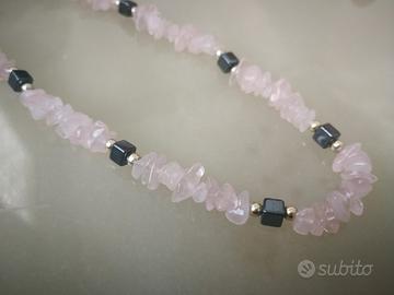Collana quarzo rosa