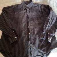 Camicia uomo marrone Cataldo basic a righe