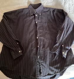 Camicia uomo marrone Cataldo basic a righe