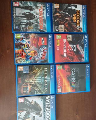 Lotto 7 Giochi PS4 Originali - consegn a mano Ross