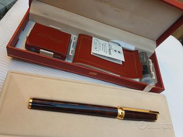 Penna Stilografica DUPONT Lacca Cinese e Oro.