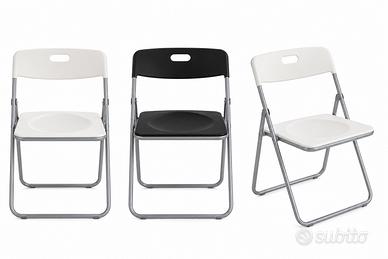 3 sedie pieghevoli moderne salvaspazio
