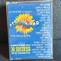 Festivalbar  blu 1998 musicassetta vintage canzoni