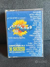 Festivalbar  blu 1998 musicassetta vintage canzoni