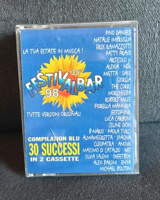 Festivalbar  blu 1998 musicassetta vintage canzoni