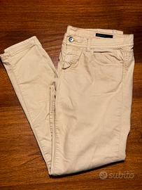 Benetton Jeans Skinny Taglia 44 Unisex Beige