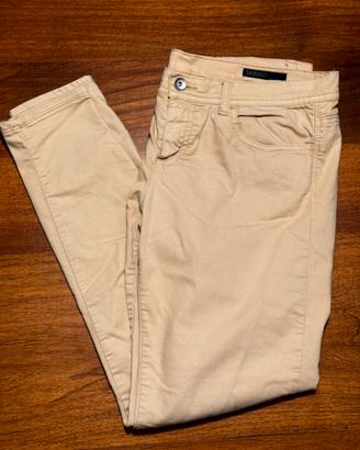 Benetton Jeans Skinny Taglia 44 Unisex Beige