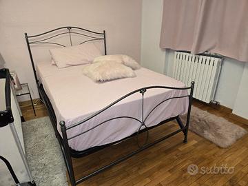 letto in ferro battuto 120x190 con 2 materassi