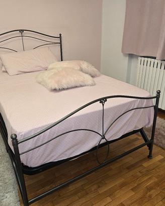 letto in ferro battuto 120x190 con 2 materassi