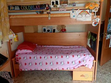 Letto a castello + accessori