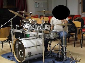 Batteria Tama HyperDrive+Rack/Scheda audio/ped/mic