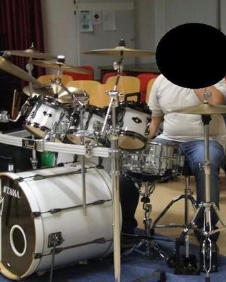 Batteria Tama HyperDrive+Rack/Scheda audio/ped/mic