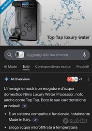 depuratore acqua/ naturale ambiente/fresca/gasata 