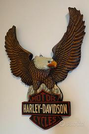 Targa Harley Davidson in legno