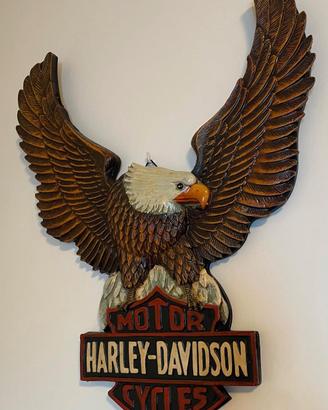 Targa Harley Davidson in legno