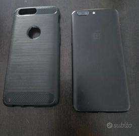 TELEFONO ONE PLUS 5+COVER+cuffiette bianche FILO