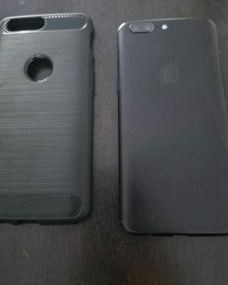 TELEFONO ONE PLUS 5+COVER+cuffiette bianche FILO
