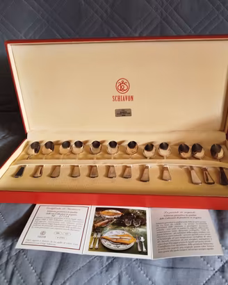Set di 12 Cucchiaini in argento SCHIAVON