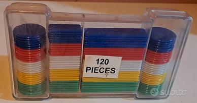 Fiches da gioco in plastica vintage