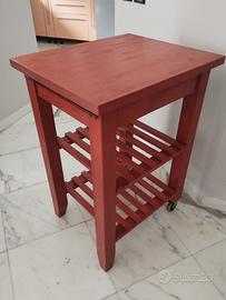 Carrello cucina con ruote 
