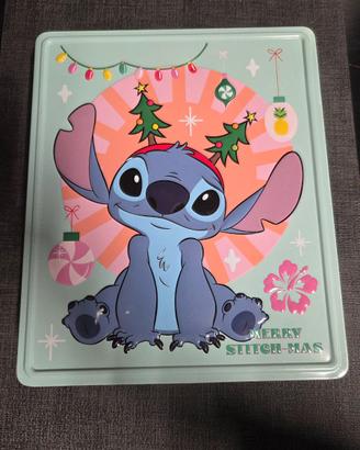 Scatola di latta Disney Stitch - Edizione Natale