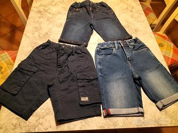 3 pantaloncini bambino 8-9 anni