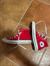 Converse rosse clearance invernali