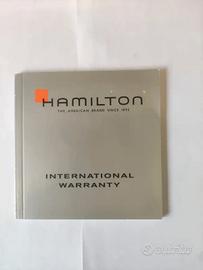 certificato Garanzia Hamilton Jazzmaster H32519935