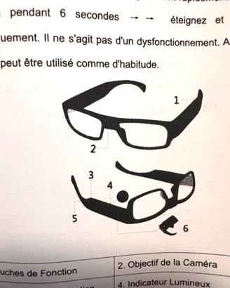 OCCHIALI SPIA con telecamera incorporata