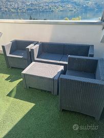 set giardino in rattan