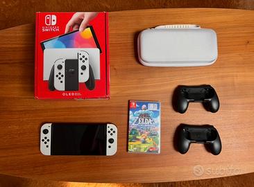 Switch oled + accesori  + zelda