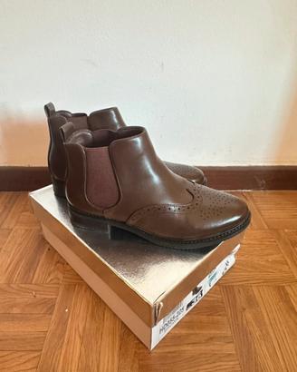 stivali in memory alla caviglia con tacco di 4cm
