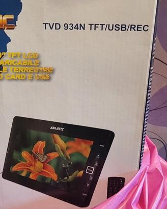TV 9" pollici Portatile DVD usb