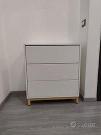 cassettiera eket ikea bianco 